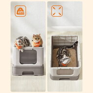 Hordozható macska WC - könnyen összecsukható és karbantartható