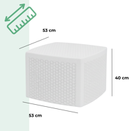 Kerti garnitúra TREE, 3 részes, fehér