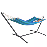 RELAX függőágy fém állvánnyal, 200x80x110cm, kék