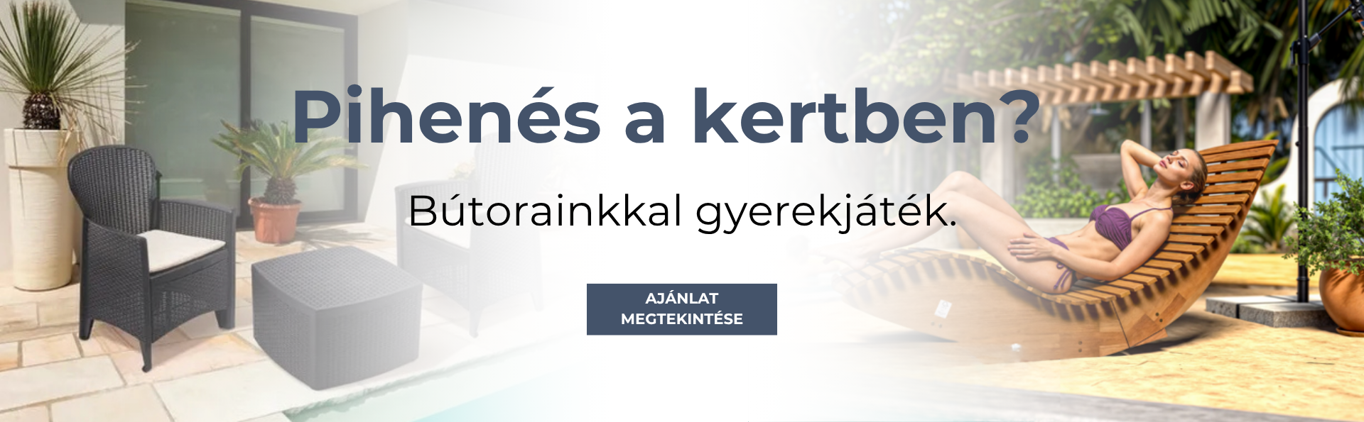 Pihenés a kertben