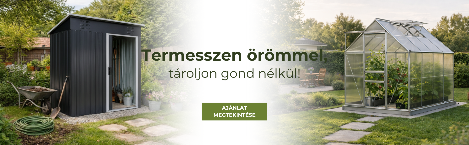 Kerti házak, üvegházak