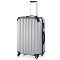 Baseline ezüst kemény oldalú bőrönd 90l 