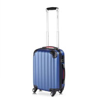 Baseline kék kemény oldalú bőrönd 34l 