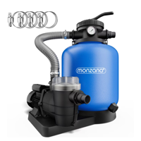 AQUA Homokszűrő medencéhez előszűrővel, 13 200 l/h, kék