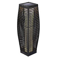 Polyrattan LED napelemes lámpa 70 cm