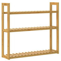 KAREN bambusz fali polc, 3 szintes, 60x15x54cm, barna