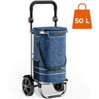 EASY bevásárlótáska kerekekkel, 50l, kék