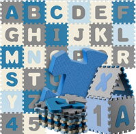 Puzzle-párna 86 darabos - kék színben