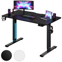 Állítható magasságú irodai íróasztal fekete színben 110x60x73-118 cm
