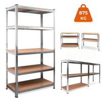 HEAVY nagy teherbírású polc, max 875kg, 90x40x180cm, ezüst
