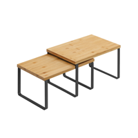 CEZAR bambusz rendszerező szett, 2 db, barna/fekete 