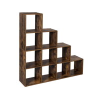 KALLA tárolópolc, 129,5x29x129,5cm, barna