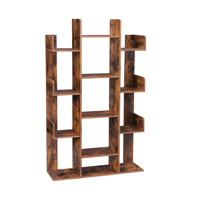 ODIN könyvespolc ipari stílusban, 86x25x140 cm, barna