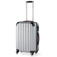 Baseline ezüst kemény oldalú bőrönd 62l 