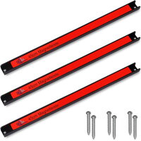 HOLDER mágneses rúd, 3 db, 45cm, piros/fekete