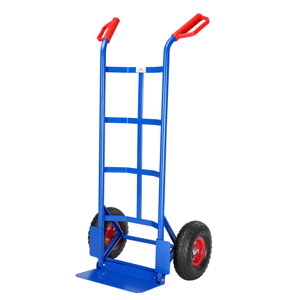 CART összecsukható kézikocsi felfújható gumiabroncsokkal, max 200kg, kék