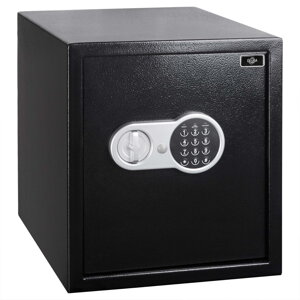 Security elektromos bútorszéf fekete színű 35x40x40 cm