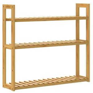 KAREN bambusz fali polc, 3 szintes, 60x15x54cm, barna