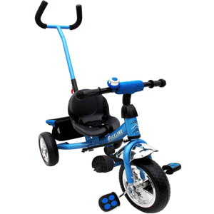 Raceline gyermek tricikli vezetőrúddal - kék