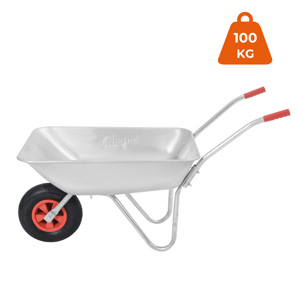 LARRY horganyzott talicska, max. kapacitás 80l/100kg, ezüst/fekete