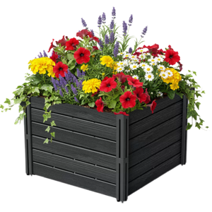 BASE PLANT magaságyás, 61x61x46cm, antracit