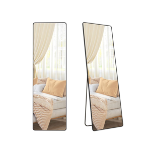 NOIR téglalap alakú tükör, 160x50 cm, fekete