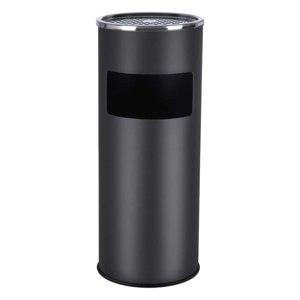 SMOKE álló hamutartó szemetes, 60,5x24,5 cm, fekete