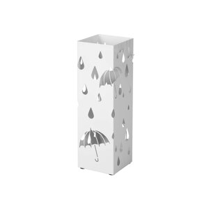 UMBRELLA fém esernyőtartó, 15,5x15,5x49cm, fehér