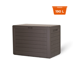 WOODEBOX tárolódoboz, 190L, 78x44x55cm, sötétbarna