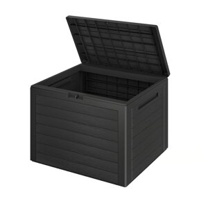 WOODEBOX tárolódoboz, 190L, 78x44x55 cm, antracit