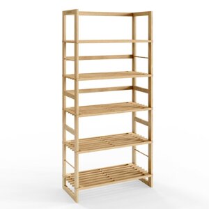 ÖLAND fa polcos állvány, 58x27x136cm, 5 polc, barna