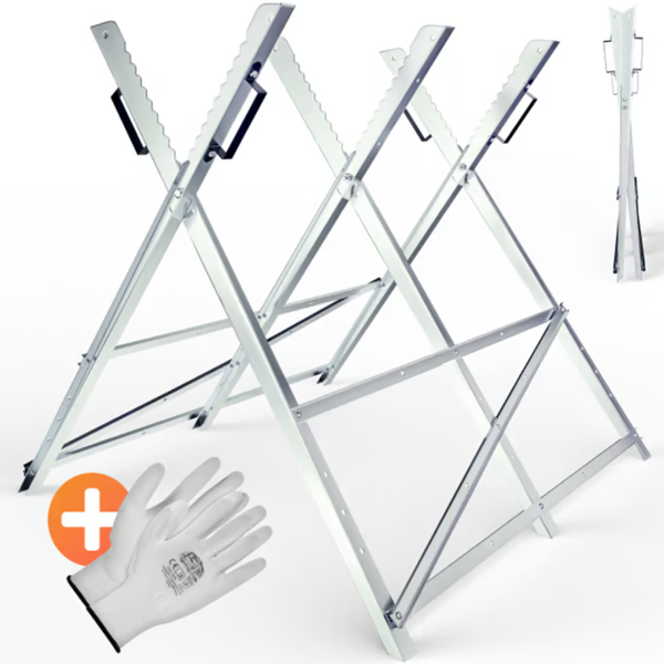 ALBERT fűrészbak, 83x81x88cm, ezüst