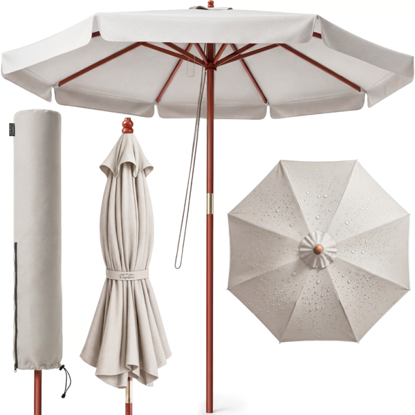 MALAGA napernyő, Ø330cm, bézs
