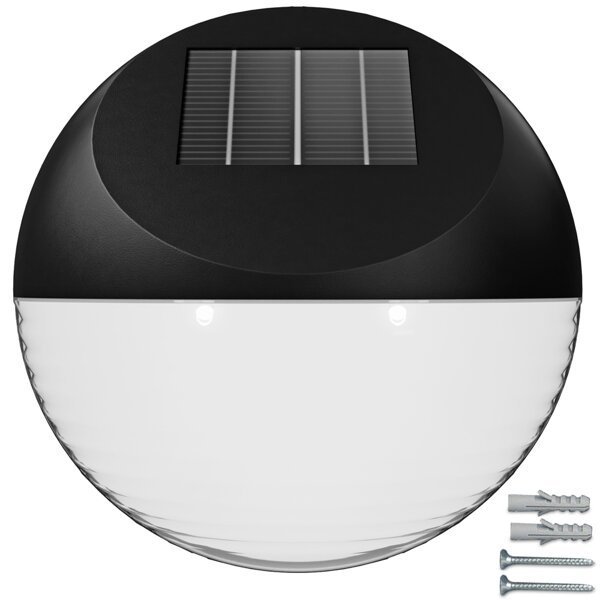 LED napelemes fali lámpa 6 db Ø11 cm-es készlet