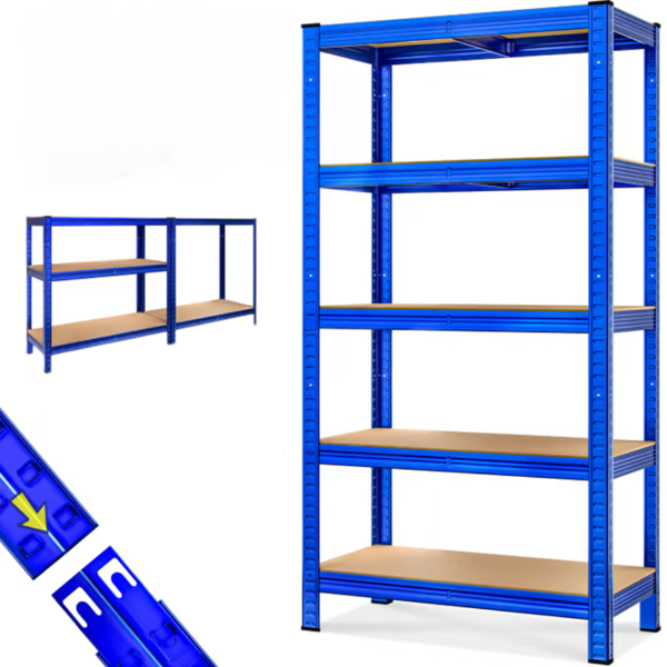 HEAVY nagy teherbírású polc, max 875kg, 90x40x180cm, kék