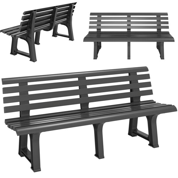ORCHIDEA kerti pad, 145x49x74cm, antracit
