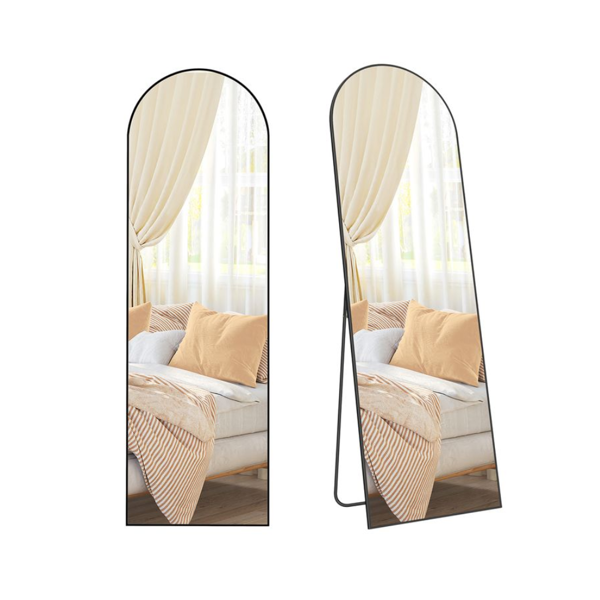 UMBRA ívelt tükör, 160x50 cm, fekete