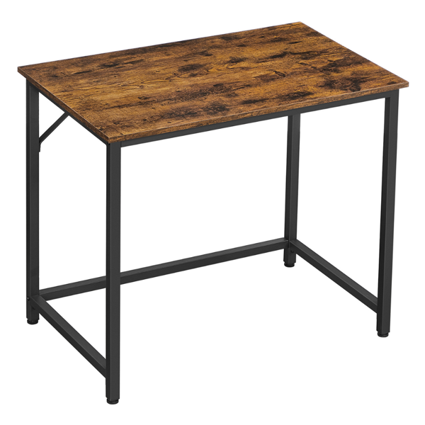 URBAN ipari stílusú íróasztal, 80x50x75 cm, barna/fekete